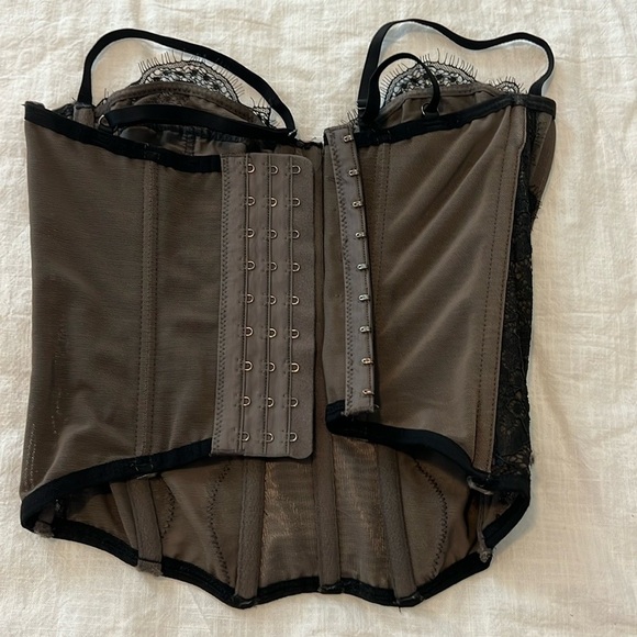 Urban Outfitters Out from Under Modern Love Corset Lace Small Washed Black - Picture 16 of 16